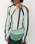 Hook and eye tape shirt